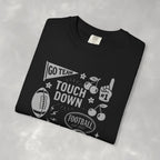Football Preppy Game Day Comfort Colors Tee for Women