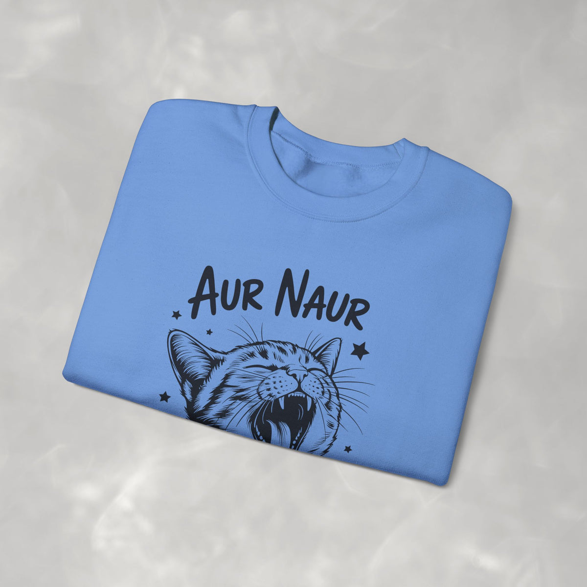 Aur Naur (Oh No) Funny Cat Lover Unisex Heavy Blend™ Crewneck Sweatshirt
