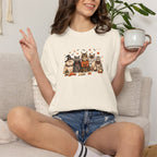 Retro Cats in Halloween Costumes Unisex Comfort Colors Tee