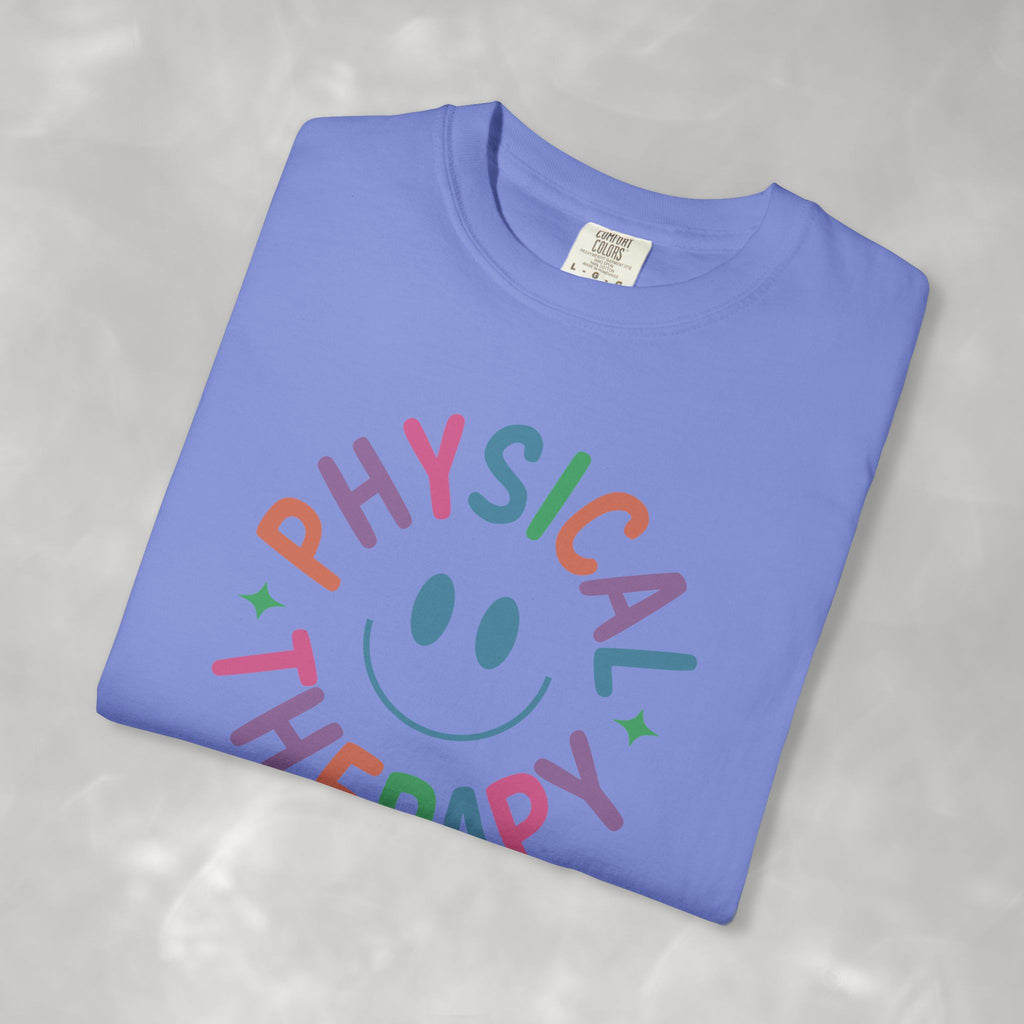 Physical Therapy, Cute Playful Smile, PT, PTA Unisex Comfort Colors Tee