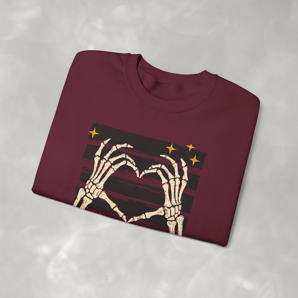 Spooky Skeleton Hands, Cute Halloween Unisex Heavy Blend™ Crewneck Sweatshirt