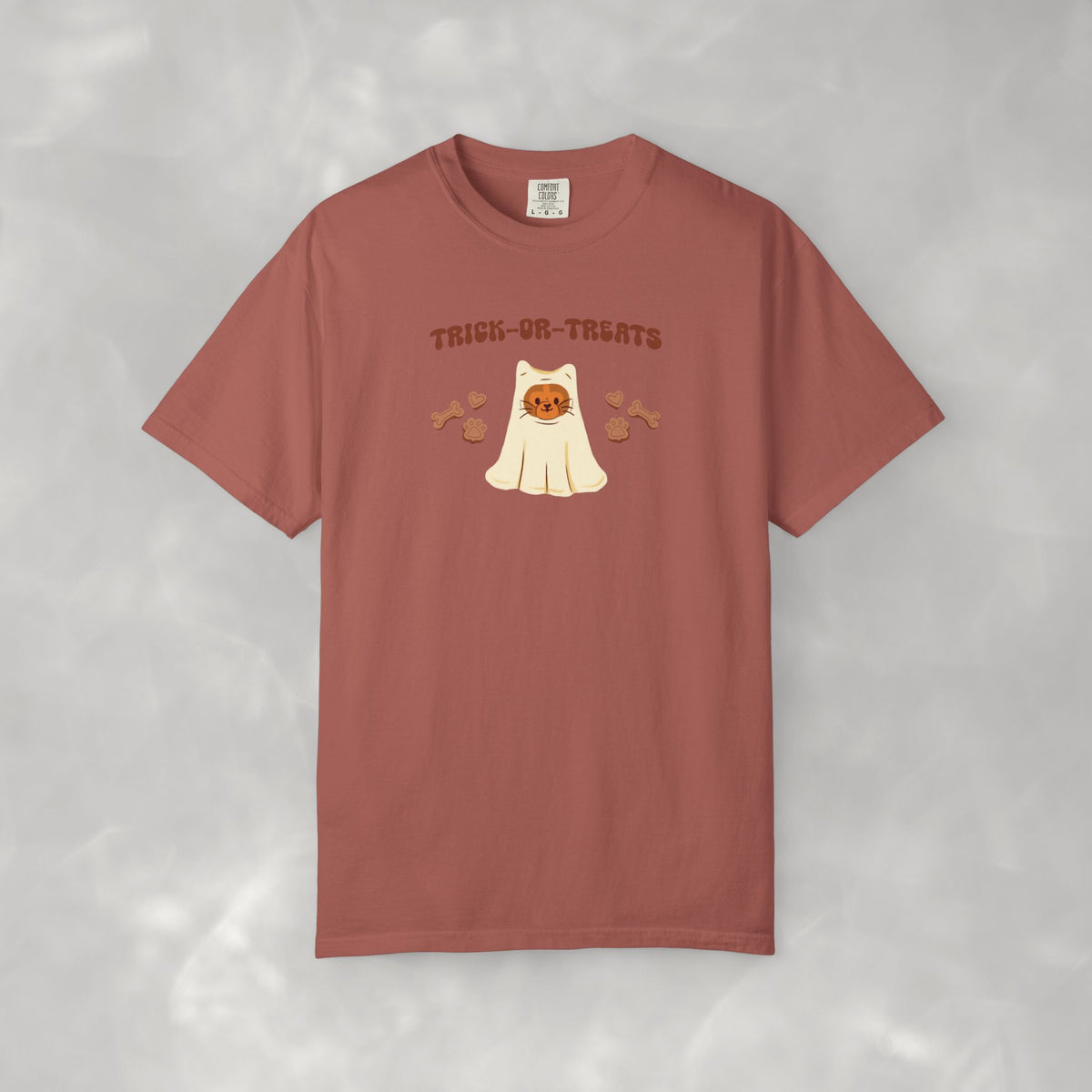 Trick-or-Treats Cute Funny Halloween Cat Lover Comfort Colors Garment-Dyed T-shirt