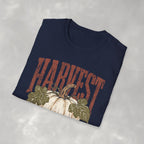 Autumn Harvest, White Pumpkin Retro Gildan Unisex Softstyle T-Shirt