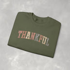 Thankful Cute Boho Trendy Gildan Unisex Heavy Blend™ Crewneck Sweatshirt for Autumn, Fall, Thanksgiving