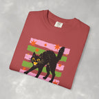 Spooky, Cute Black Cat, Halloween Comfort Colors Tee Unisex