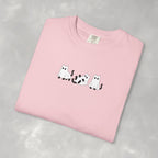 Cute Black Cat Ghosts, Haunted Kitties Halloween Comfort Colors Tee