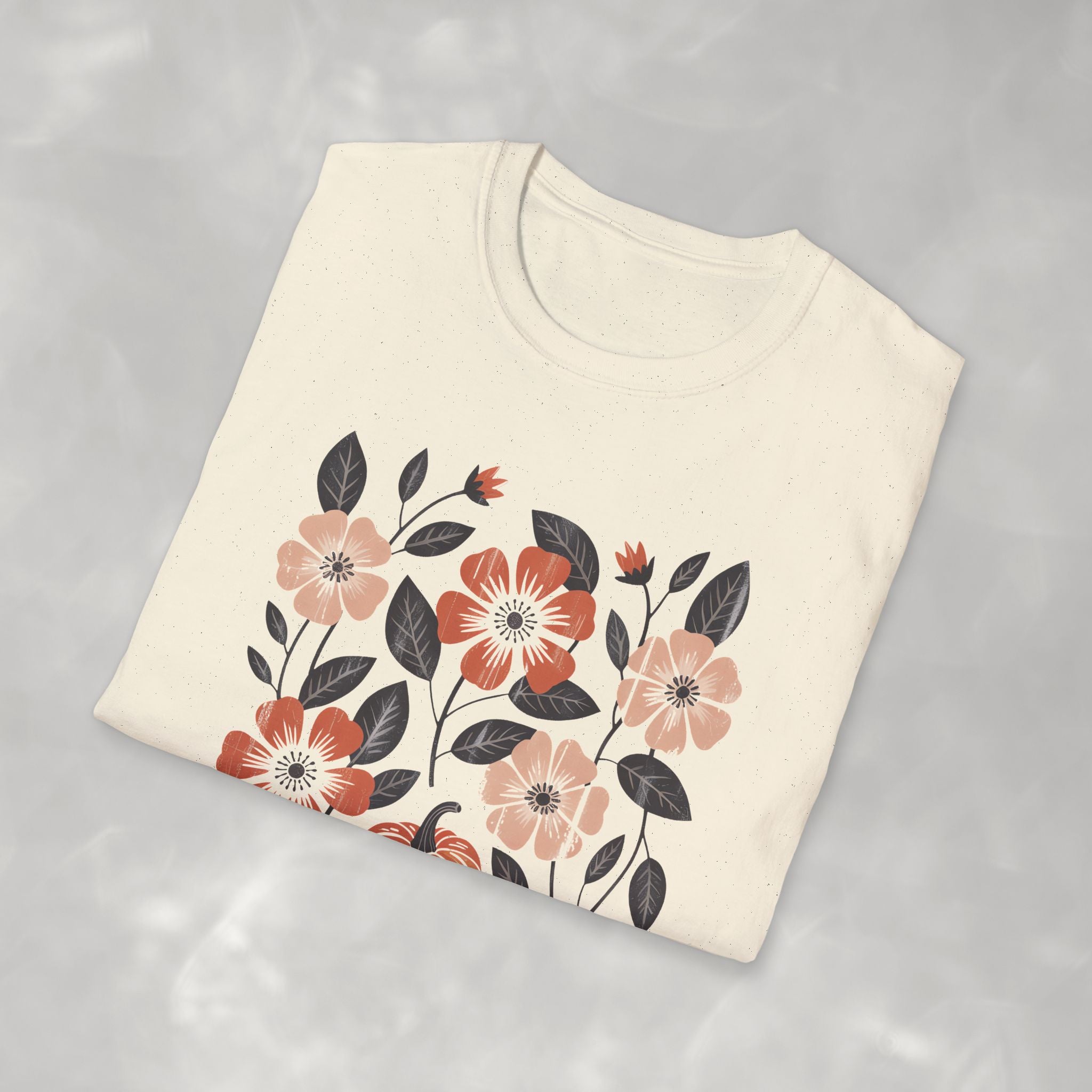 Boho Autumn, Vintage Fall Gildan Unisex Softstyle T-Shirt
