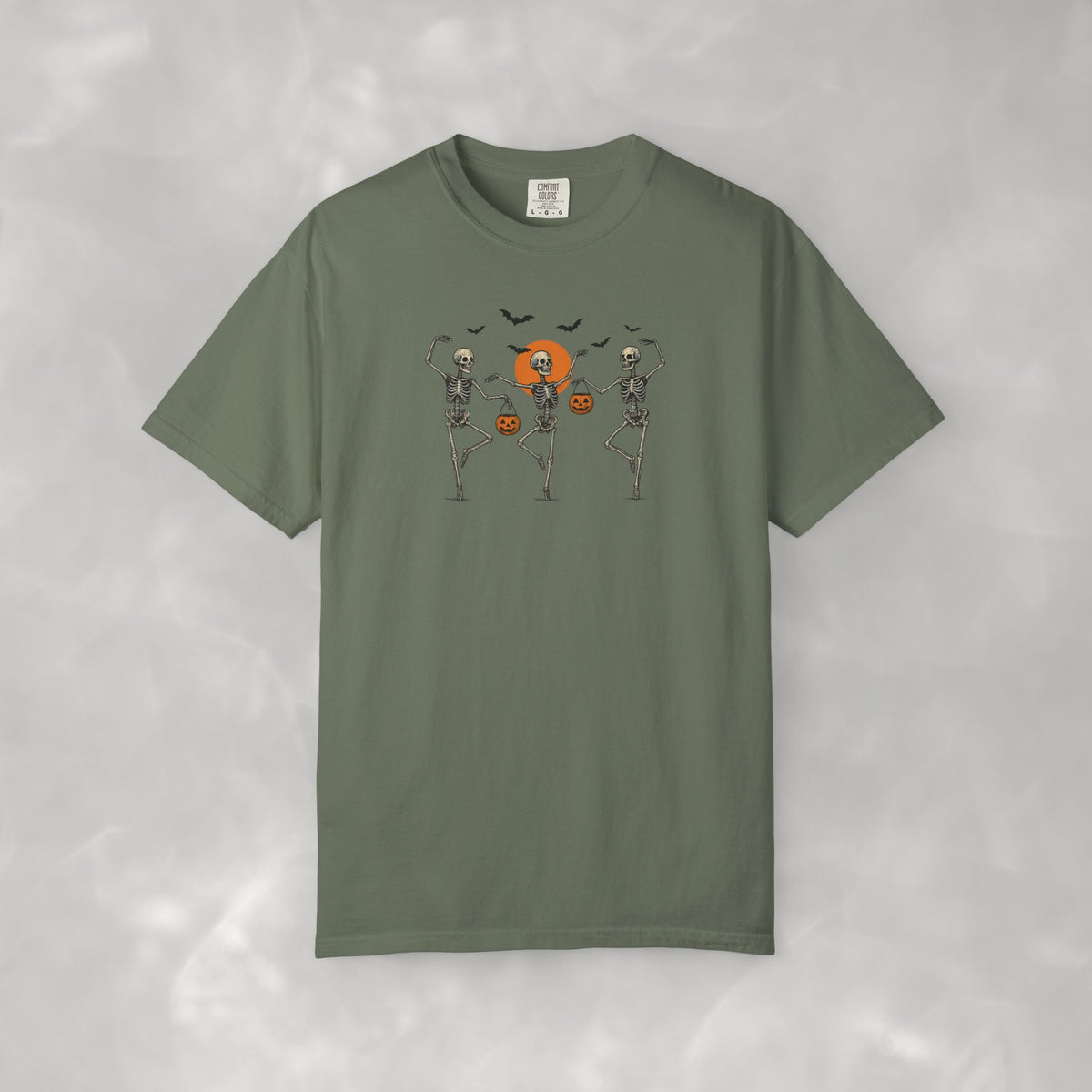 Dancing Skeletons, Cute Halloween Comfort Colors Tee