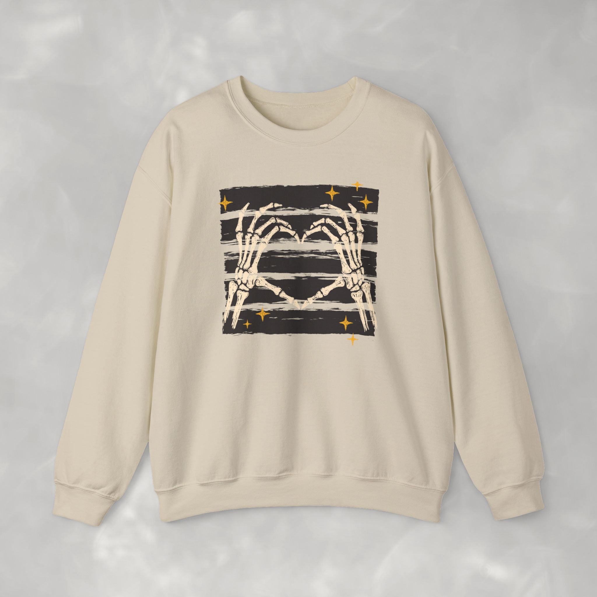 Spooky Skeleton Hands, Cute Halloween Unisex Heavy Blend™ Crewneck Sweatshirt