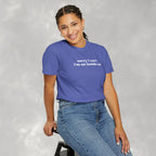 Sorry I Can't I'm an Inside Cat, Funny Cat Lover Comfort Colors Unisex Garment-Dyed T-shirt