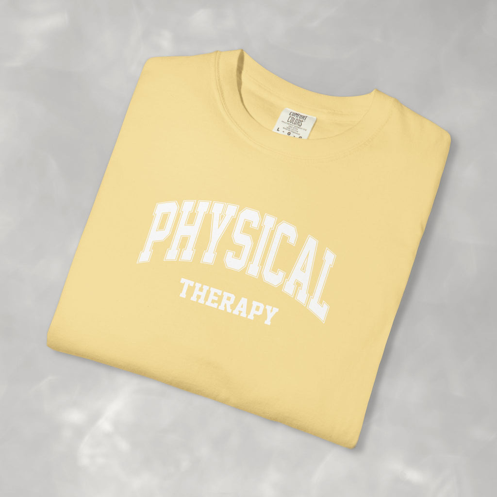 Physical Therapy, Therapist Classic Varsity Style Comfort Colors Tee