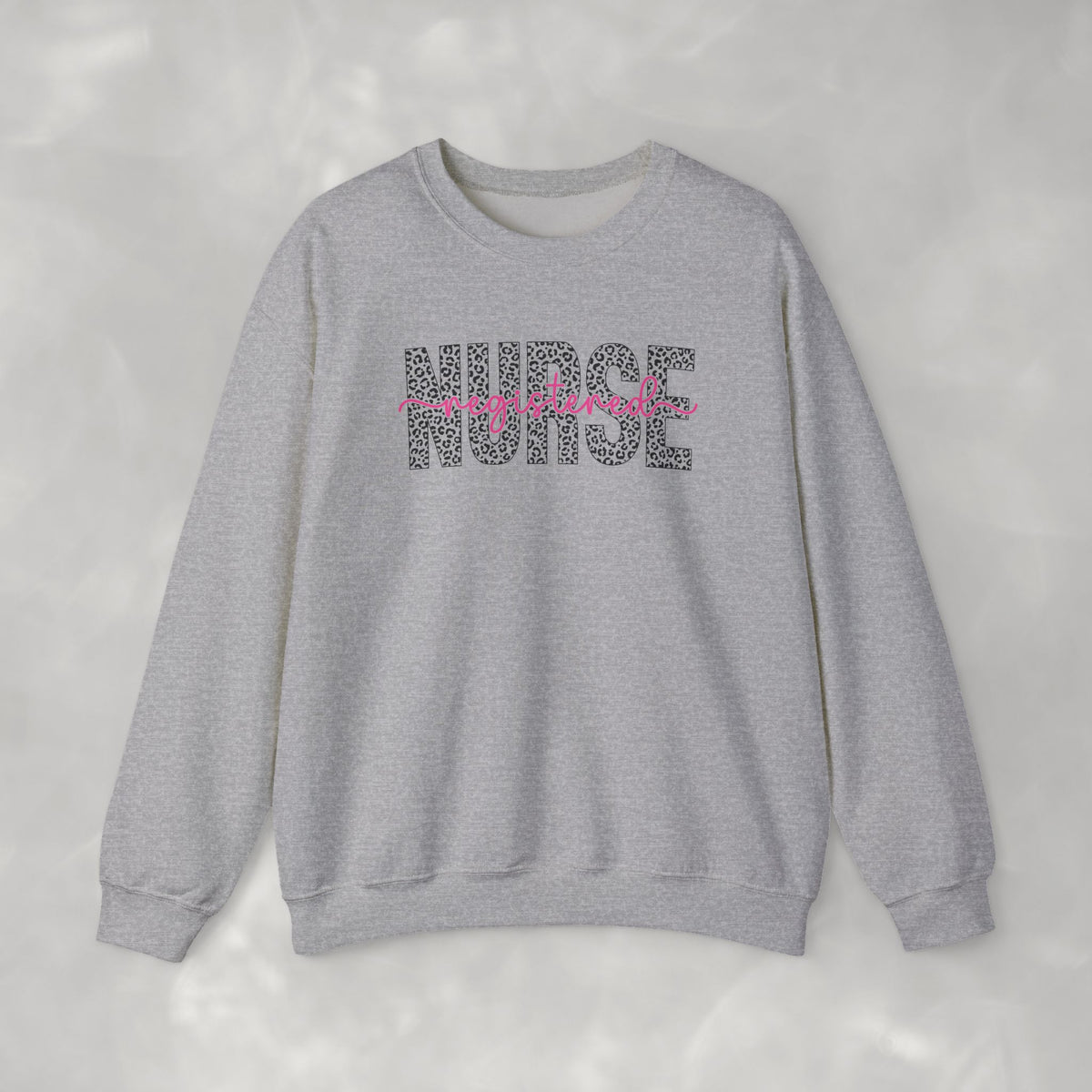 Registered Nurse Leopard Print Gildan Unisex Heavy Blend™ Crewneck Sweatshirt