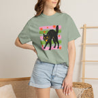 Spooky, Cute Black Cat, Halloween Comfort Colors Tee Unisex