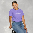 Sorry I Can't I'm an Inside Cat, Funny Cat Lover Comfort Colors Unisex Garment-Dyed T-shirt