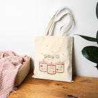 Getting Lit Funny Fall Candle Double-Sided Cotton Canvas Tote Bag