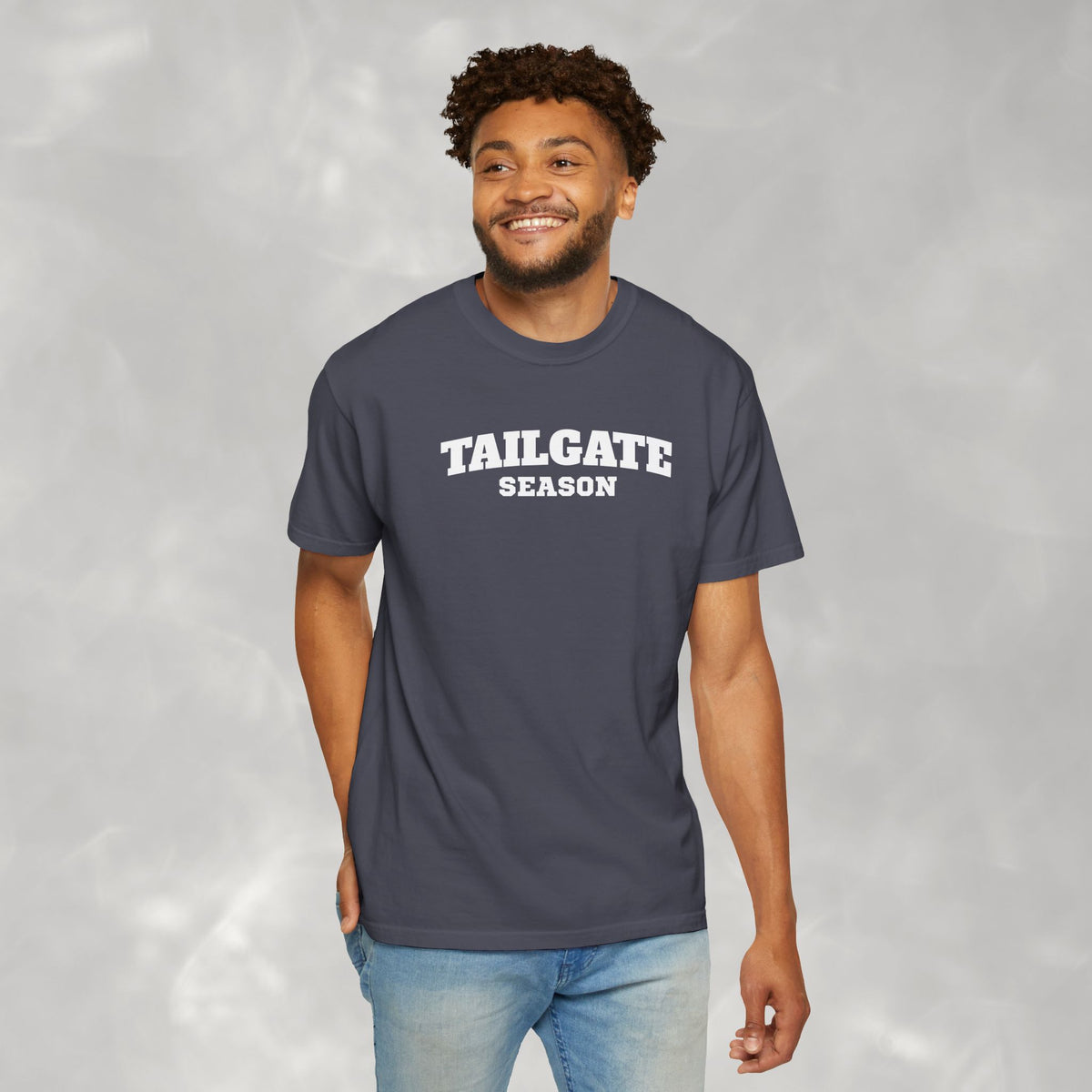 Tailgate Season, Football Game Day Unisex Comfort Colors Tee for Men and Women