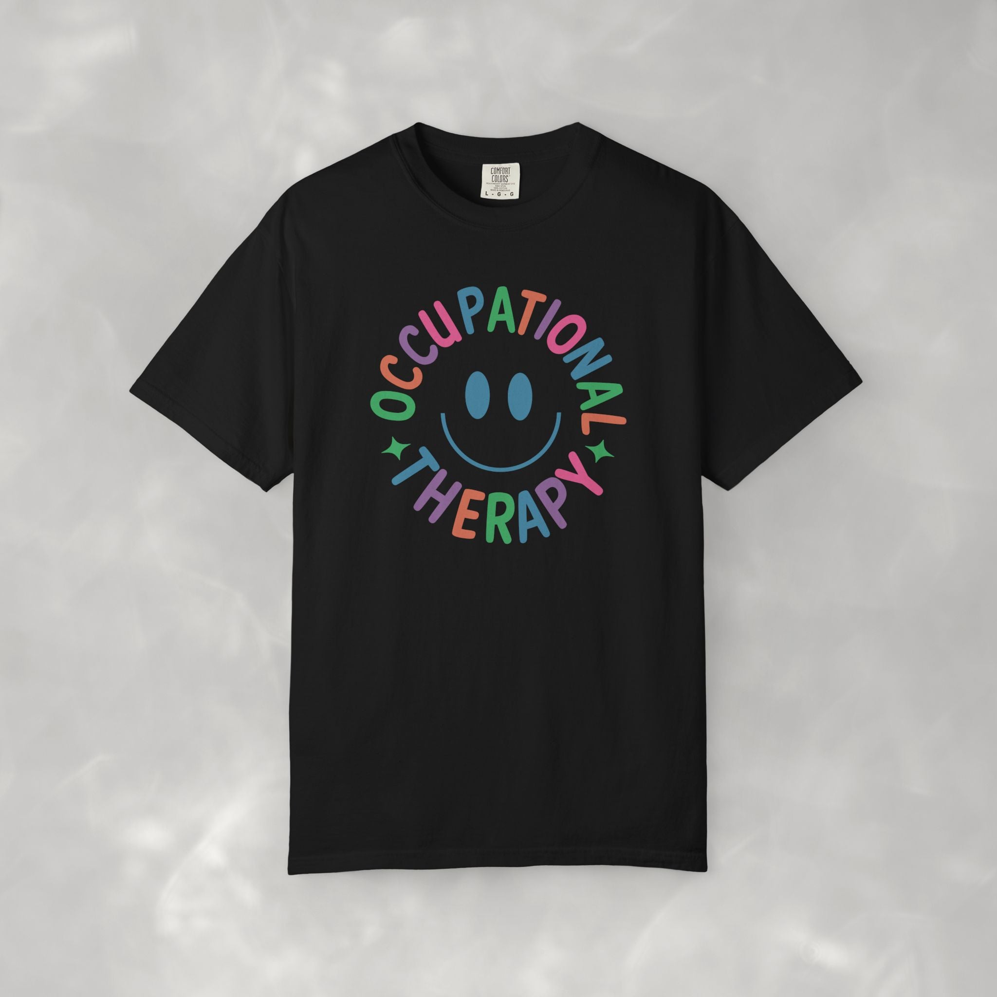 Occupational Therapy, Cute Playful Smile, OT, COTA Comfort Colors Tee