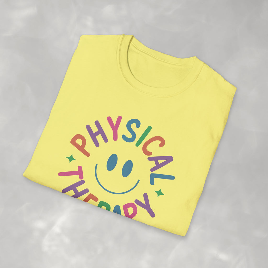Physical Therapy, Cute Playful Smile, PT, PTA Gildan Unisex Softstyle T-Shirt