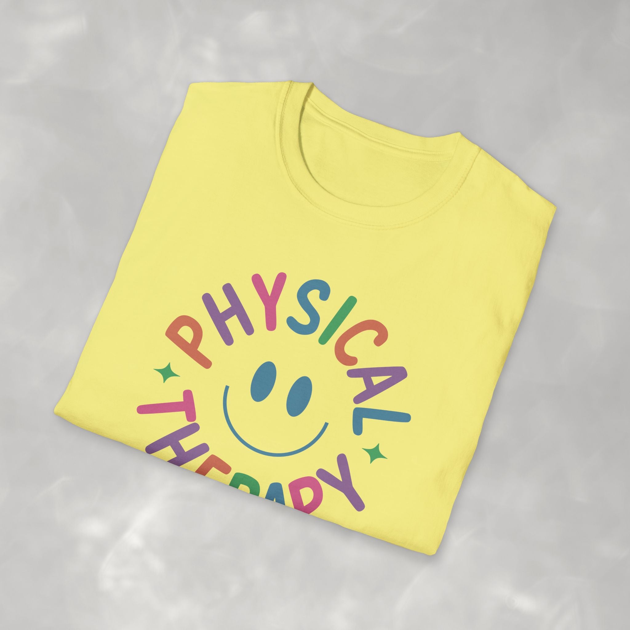 Physical Therapy, Cute Playful Smile, PT, PTA Gildan Unisex Softstyle T-Shirt