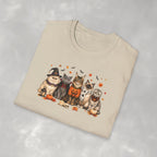 Retro Cats in Halloween Costumes Gildan Unisex Softstyle T-Shirt
