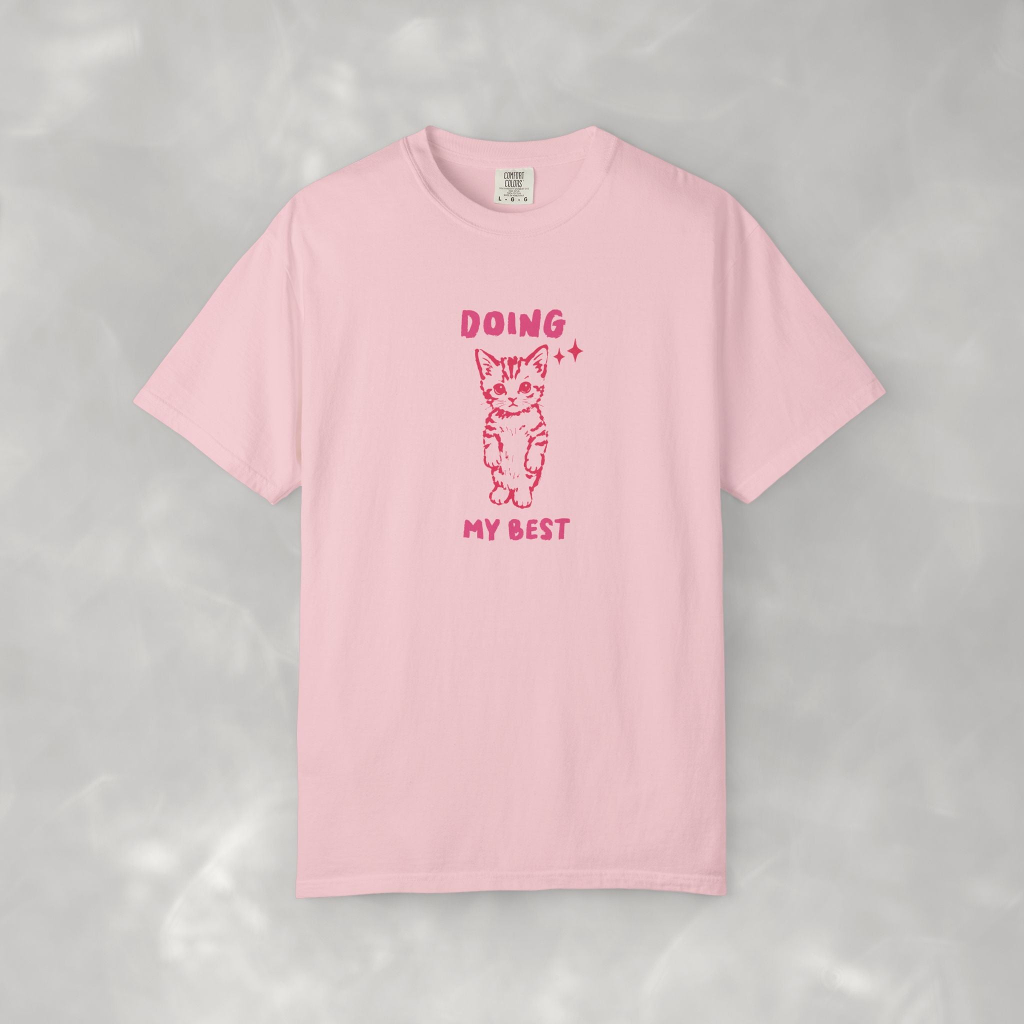 Doing My Best, Cute, Funny Cat Lover Comfort Colors Tee