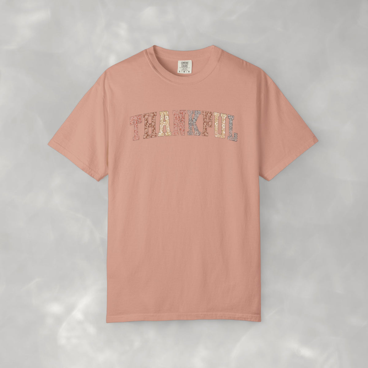 Boho Cute Thankful Comfort Colors Garment-Dyed T-shirt for Thanksgiving