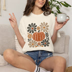 Retro Fall, Autumn Pumpkin Comfort Colors Tee