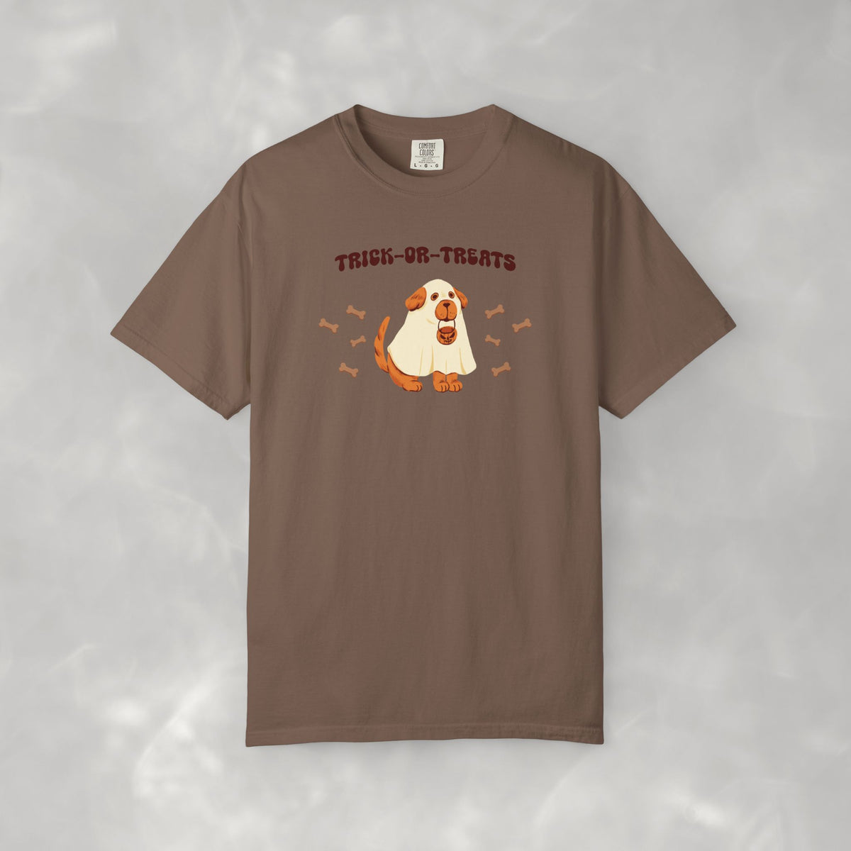 Trick-or-Treats Cute Funny Halloween Dog Lover Unisex Garment-Dyed T-shirt