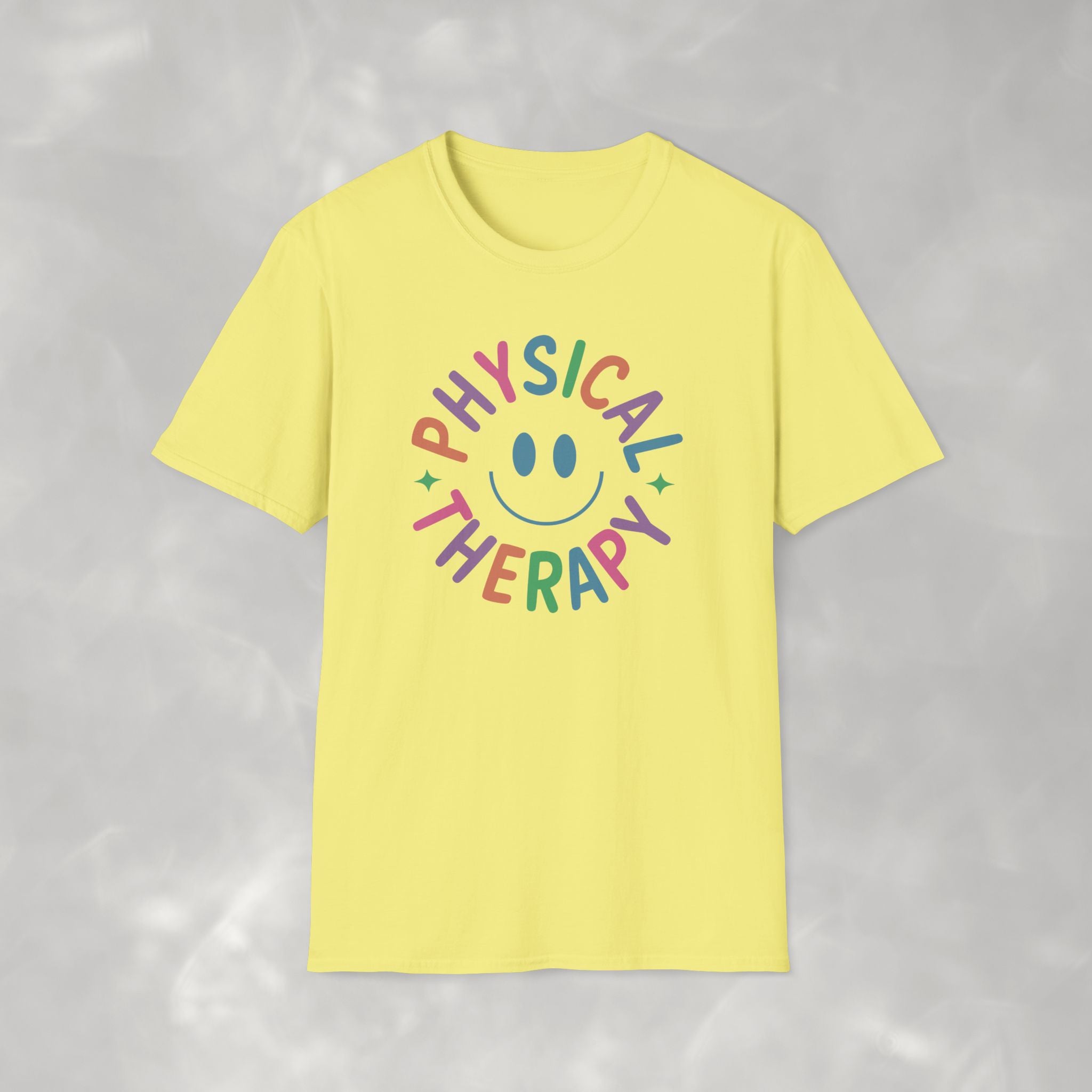 Physical Therapy, Cute Playful Smile, PT, PTA Gildan Unisex Softstyle T-Shirt