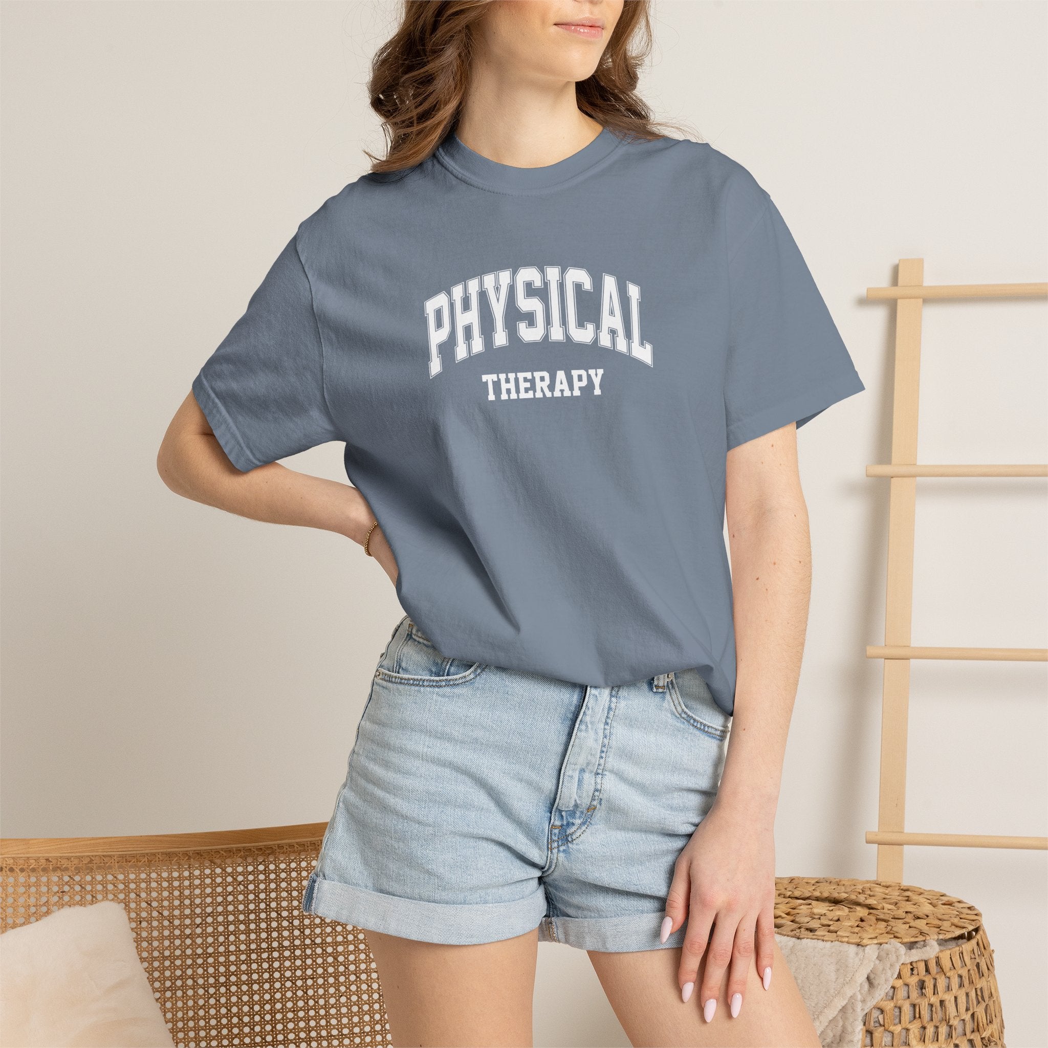 Physical Therapy, Therapist Classic Varsity Style Comfort Colors Tee