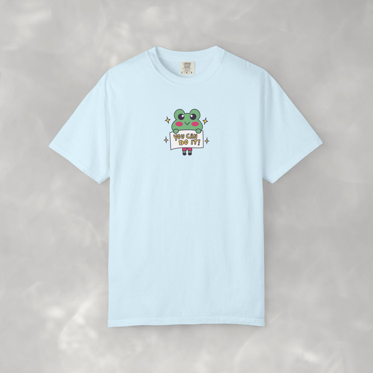 You Can Do It, Cute Motivational Frog Unisex Comfort Colors Tee for OT, PT, Speech Therapist