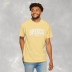 Speech Vibes, Unisex Comfort Colors Tee for SLP, SLPA, Speech Therapy