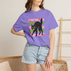 Spooky, Cute Black Cat, Halloween Comfort Colors Tee Unisex