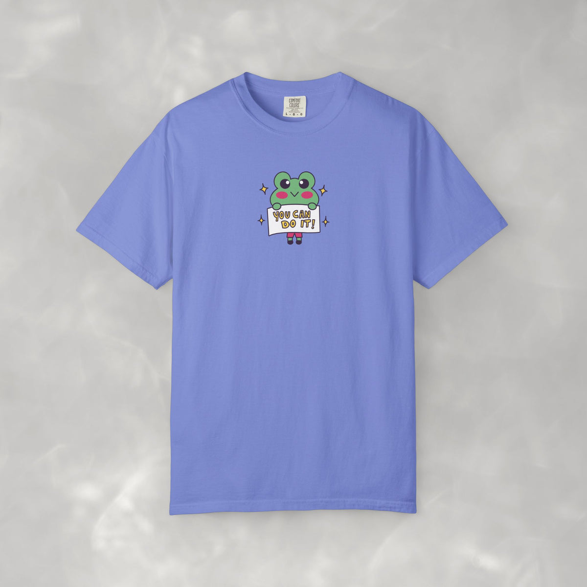 You Can Do It, Cute Motivational Frog Unisex Comfort Colors Tee for OT, PT, Speech Therapist