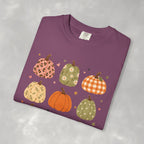 Whimsical Autumn Pumpkins Comfort Color Garment-Dyed T-shirt for Fall, Thanksgiving
