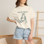 Give Me a Minute, Funny Cat Lover Comfort Colors Tee