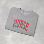 Christmas Lights Nurse Stethoscope Gildan Unisex Heavy Blend™ Crewneck Sweatshirt for RN, LPN, GN, Student Nurse