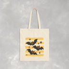 Cute Halloween Bats Double-Sided Cotton Canvas Tote Bag