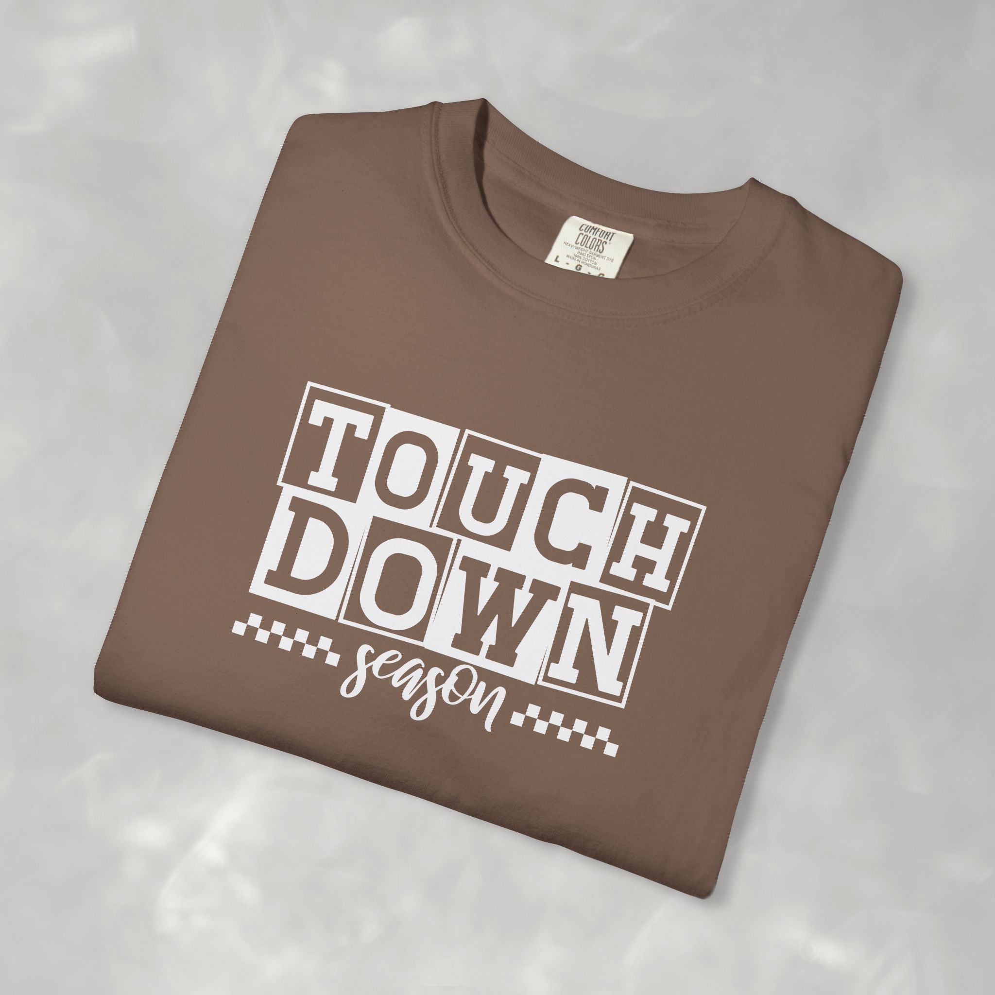 Touchdown Season, Preppy Football Comfort Colors Tee