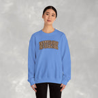 Leopard Print Varsity Nurse Gildan Unisex Heavy Blend™ Crewneck Sweatshirt