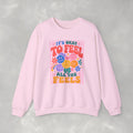 It's Okay to Feel All the Feels Gildan Unisex Heavy Blend™ Crewneck Sweatshirt for OT, PT, Speech, School Therapists