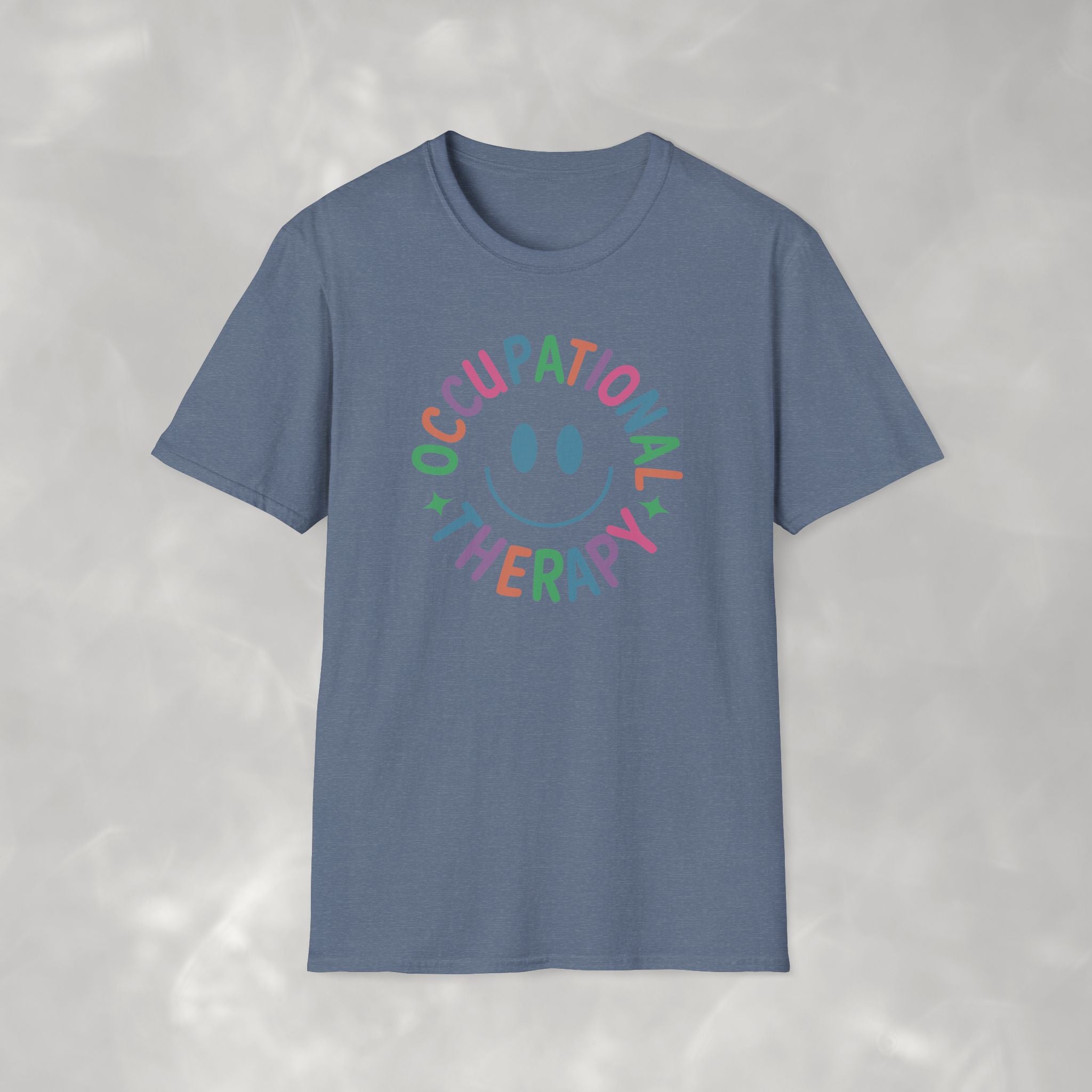 Occupational Therapy, Cute Playful Smile, OT, COTA Unisex Softstyle T-Shirt