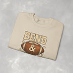 Funny Bend and Snap Football Gildan Heavy Blend Crewneck Sweatshirt for Women