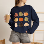 Whimsical Autumn Pumpkins Gildan Unisex Heavy Blend™ Crewneck Sweatshirt for Fall, Thanksgiving