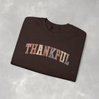 Thankful Cute Boho Trendy Gildan Unisex Heavy Blend™ Crewneck Sweatshirt for Autumn, Fall, Thanksgiving