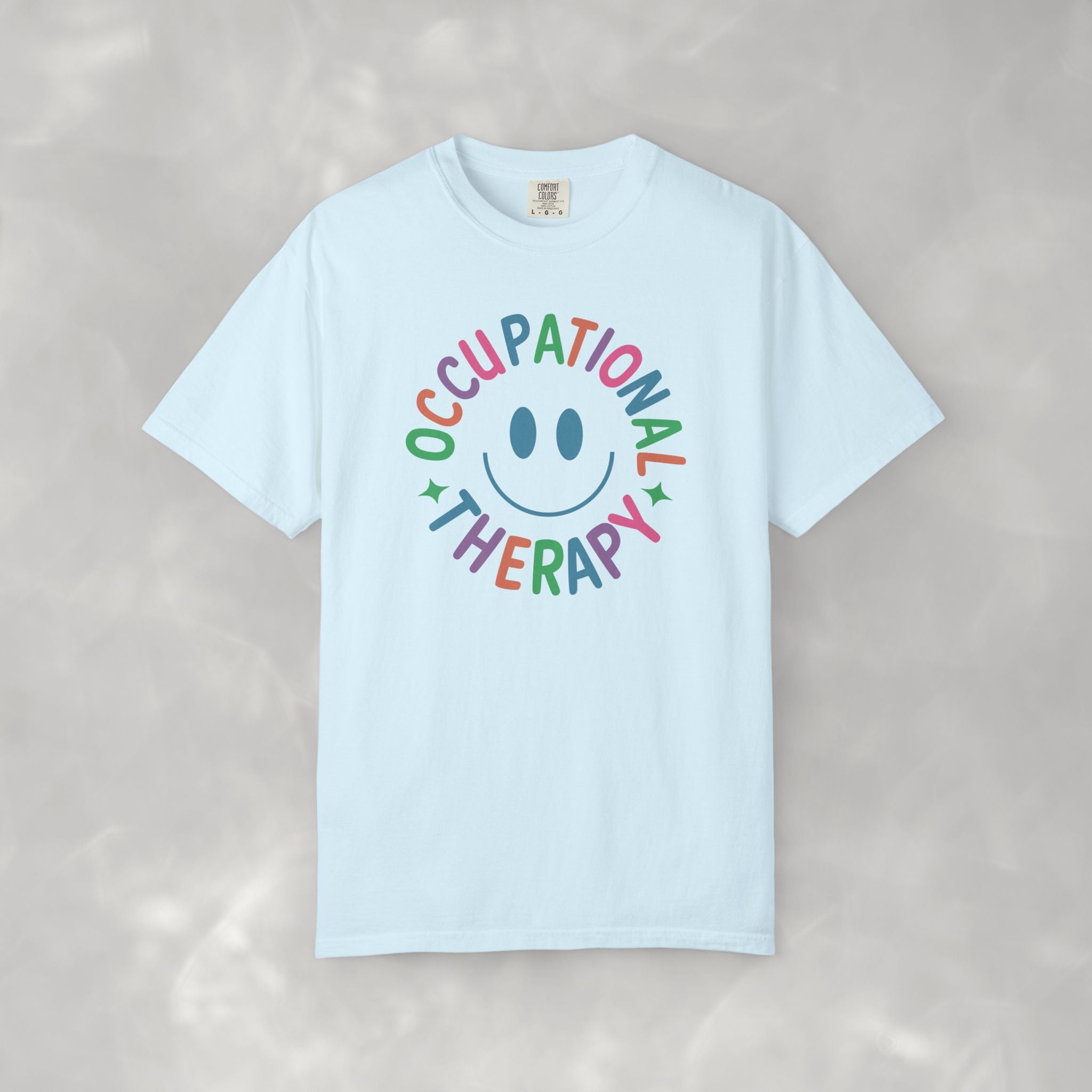 Occupational Therapy, Cute Playful Smile, OT, COTA Comfort Colors Tee