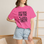 Just Here For The Beer, Funny Football Comfort Colors Tee