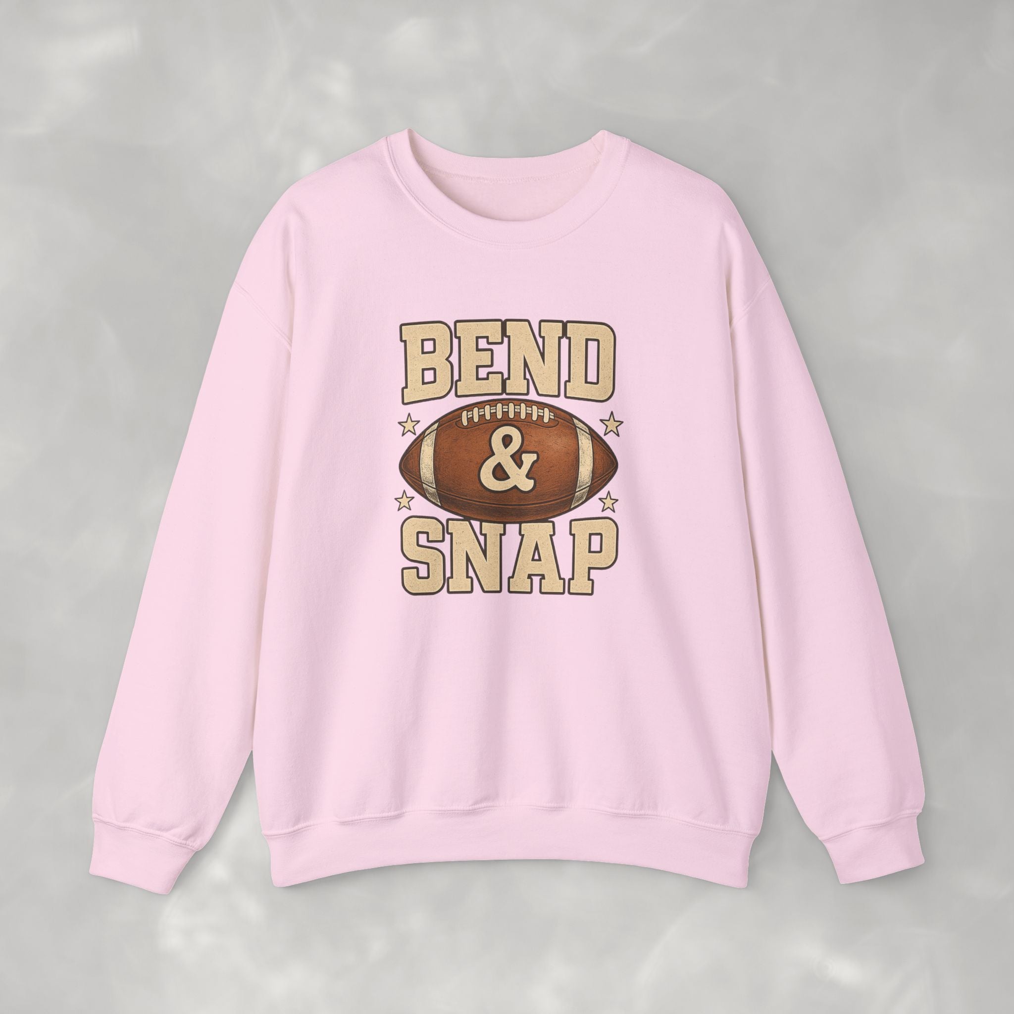 Funny Bend and Snap Football Gildan Heavy Blend Crewneck Sweatshirt for Women