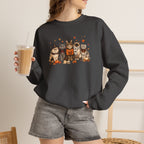 Retro Cats in Halloween Costume Gildan Unisex Heavy Blend™ Crewneck Sweatshirt
