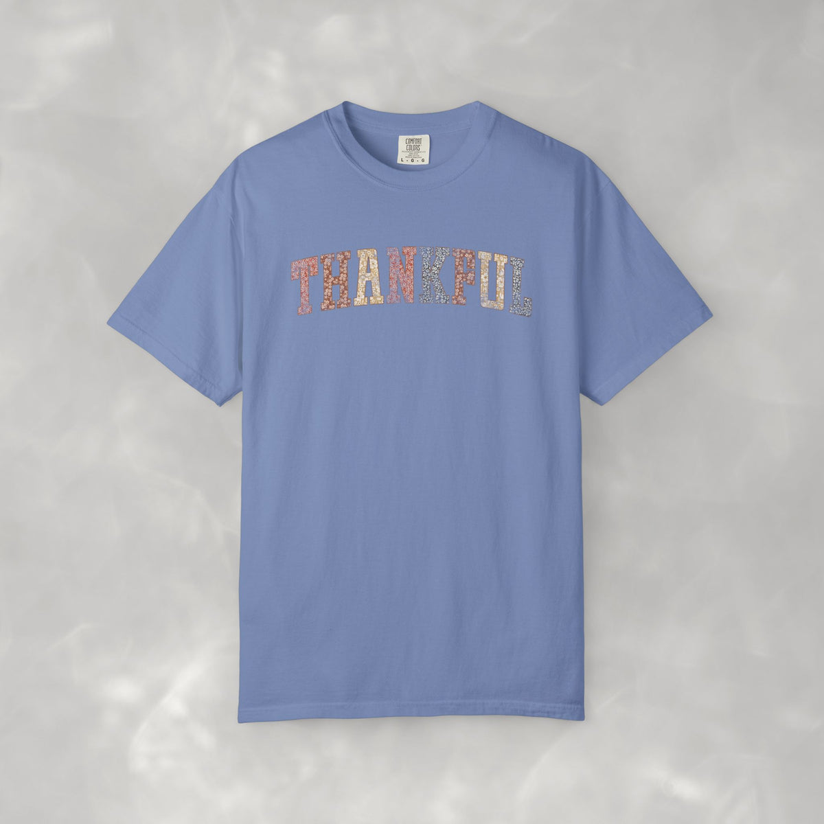 Boho Cute Thankful Comfort Colors Garment-Dyed T-shirt for Thanksgiving